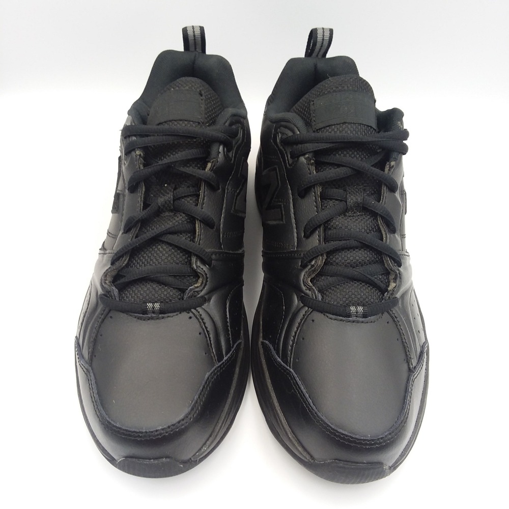 New Balance MX623AB2 Men's 9 Leather Triple Black Comfort Walking Shoes Sneakers - Picture 5 of 14
